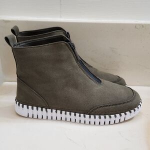 Ilse Jacobsen Tulip Ankle Boot Sz 36 Dark Olive